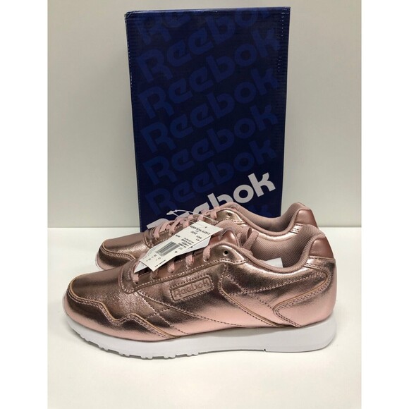 Reebok Women Royal Glide LX Fashion Sneaker CN3122 cushioned foot bed -Rose Gold